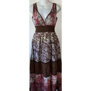 Magic Brand Dress Strappy Size Small Boho Hippie Long Sundress